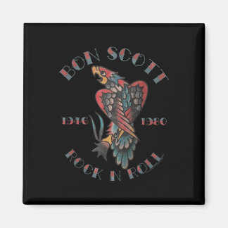 Bon Scott Rock'n'Roll Tattoo 1946-1980 Magnet