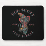 Bon Scott Rock'n'Roll Tattoo 1946-1980 Mousepad<br><div class="desc">Bon Scott Rock'n'Roll Tattoo 1946-1980</div>