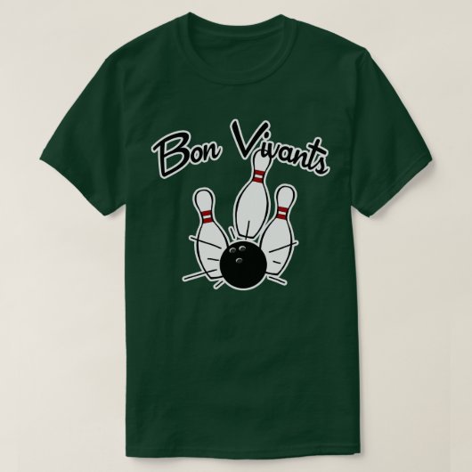 Bon Vivants Bowling Team T-Shirt (Design vorne)