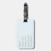 "Bön Voyage!" 3 Hübsche Schiffe auf See Custom Gepäckanhänger (Rückseite vertikal)