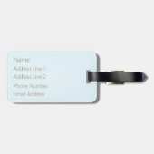 "Bön Voyage!" 3 Hübsche Schiffe auf See Custom Gepäckanhänger (Rückseite horizontal)