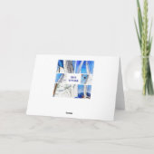 Bon Voyage Agean Gulet Artistic Collage Karte (Rückseite)