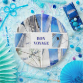 Bon Voyage Agean Gulet Artistic Collage Pappteller (Party)
