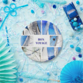 Bon Voyage Agean Gulet Artistic Collage Pappteller (Party)