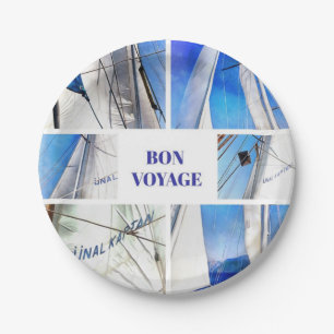 Bon Voyage Agean Gulet Artistic Collage Pappteller