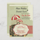 Bon Voyage Ankündigung Datum freihalten (Vorne/Hinten)