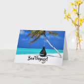 Bon Voyage Beach Urlaub Karte (Gelbe Blume)