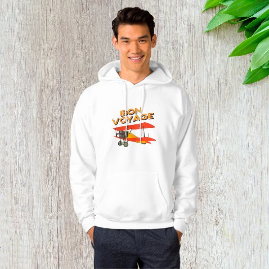 Bon Voyage Biplane Vintages Flugzeug Hoodie