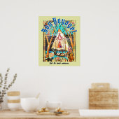 Bon Voyage Boat Cat Pilgrim Symbolist Poster (Küche)