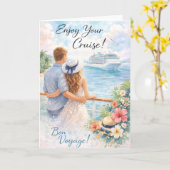 Bon Voyage Card – Enjoy Your Cruise Card Karte (Gelbe Blume)