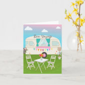 Bon Voyage Card Karte (Gelbe Blume)