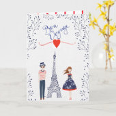 Bon Voyage Card Karte (Gelbe Blume)