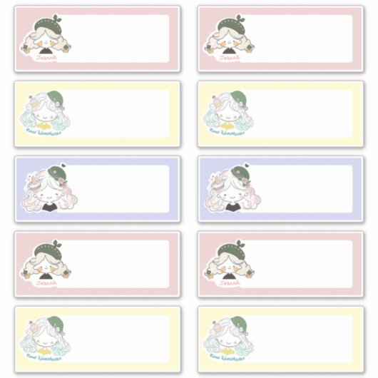 Bon Voyage Custom-Cut Vinyl Sticker (Vorderseite)