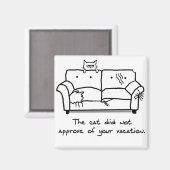 Bon Voyage from Cat - Funny Cat Kühlschrankmagnet (Vorderseite/Rückseite)