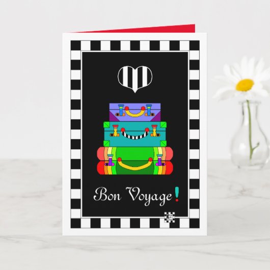 Bon Voyage Gepäckkarte Karte (Kleine Pflanze)