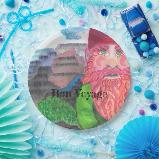 Bon Voyage Gnome Pappteller (Party)