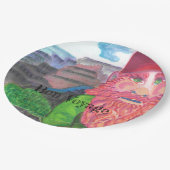 Bon Voyage Gnome Pappteller (Schrägansicht)