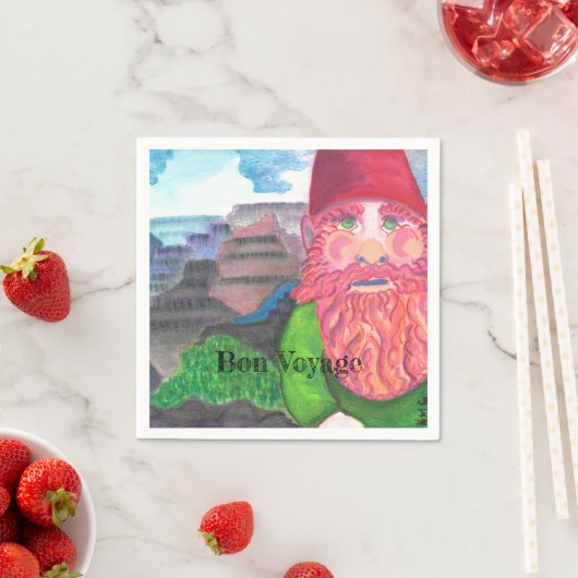 Bon Voyage Gnome Serviette (Beispiel)