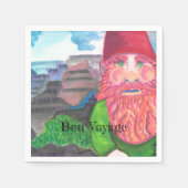 Bon Voyage Gnome Serviette (Vorderseite)