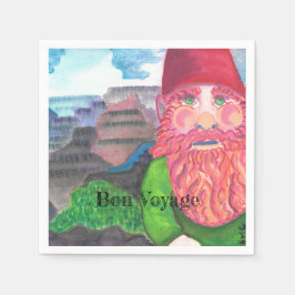Bon Voyage Gnome Serviette