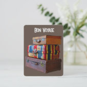 Bon Voyage/Goodbye/Vintages Ruhestand Feiertagskarte (Stehend Vorderseite)