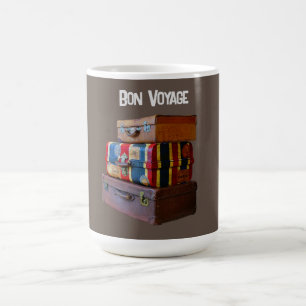 Bon Voyage/Goodbye/Vintages Ruhestand Kaffeetasse