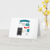 Bon Voyage Karte (Gelbe Blume)