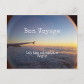 Bon Voyage, lass das Abenteuer beginnen Postkarte (Vorderseite)