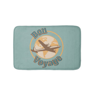 Bon Voyage Lassen Sie uns das Weltdesign bereisen Badematte