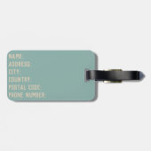 Bon Voyage Lassen Sie uns das Weltdesign bereisen Gepäckanhänger (Rückseite horizontal)