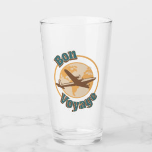 Bon Voyage Lassen Sie uns das Weltdesign bereisen Glas