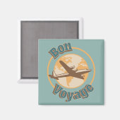 Bon Voyage Lassen Sie uns das Weltdesign bereisen Magnet (Vorderseite/Rückseite)