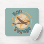 Bon Voyage Lassen Sie uns das Weltdesign bereisen Mousepad (Mit Mouse)