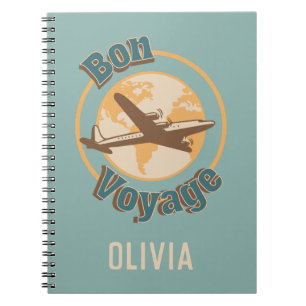 Bon Voyage Lassen Sie uns das Weltdesign bereisen Notizblock