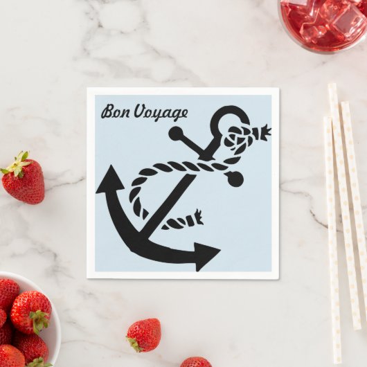 Bon Voyage Napkins Serviette (Beispiel)