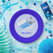 Bon Voyage Nautic Personalisiert Pappteller (Party)