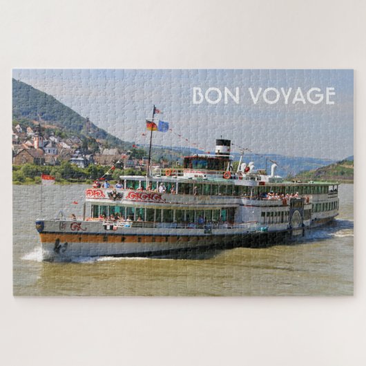 Bon Voyage: Paddle-Dampfschiff, Goethe, Deutschlan Puzzle (Horizontal)