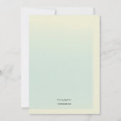 Bon Voyage Party Einladung (Rückseite)