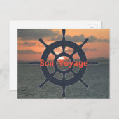 Bon Voyage Post Card Postkarte (Vorne/Hinten)