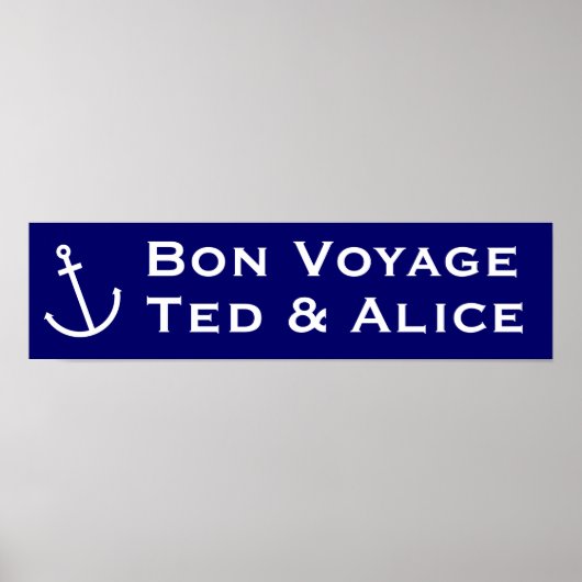 Bon Voyage Poster (Vorne)