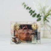 Bon Voyage Postkarte (Stehend Vorderseite)