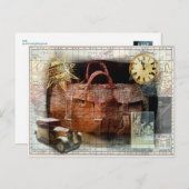 Bon Voyage Postkarte (Vorne/Hinten)