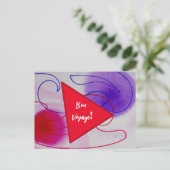 Bon Voyage Postkarte (Stehend Vorderseite)