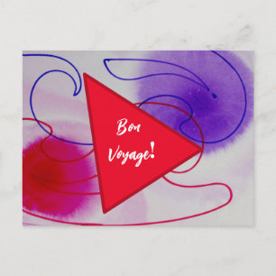 Bon Voyage Postkarte