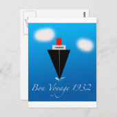 Bon Voyage Postkarte (Vorne/Hinten)