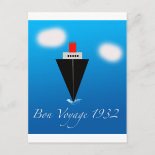Bon Voyage Postkarte