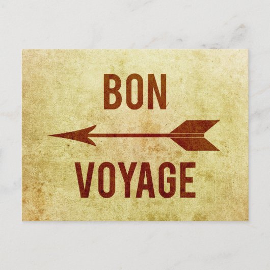 Bon Voyage Postkarte (Vorderseite)
