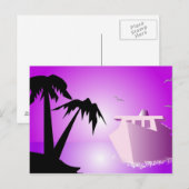 Bon Voyage Postkarte (Vorne/Hinten)