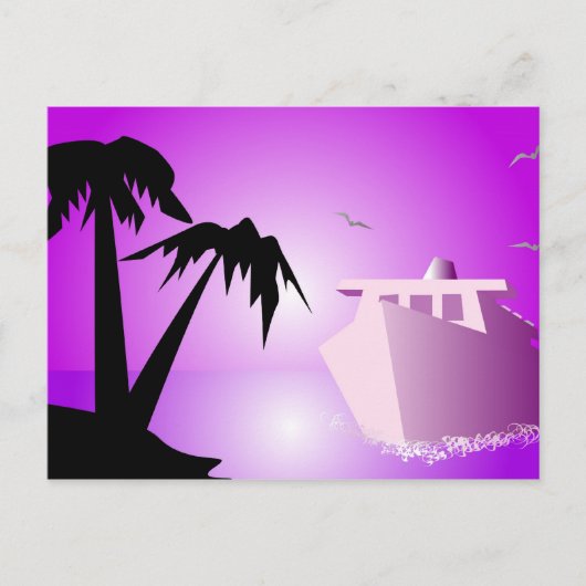 Bon Voyage Postkarte (Vorderseite)