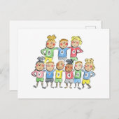 Bon Voyage Postkarte (Vorne/Hinten)